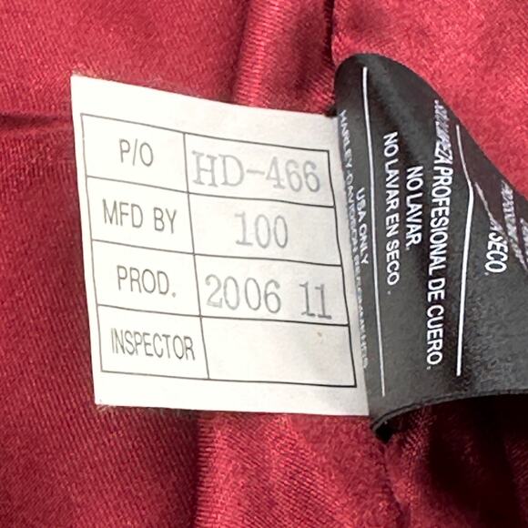 Harley Davidson Black Leather Stud Motorcycle Jacket Coat Womens Size XS - Picture 14 of 16